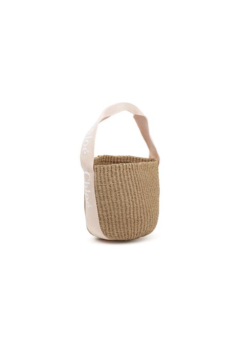 Borsa In Rafia Con Manici Logati CHLOÉ KIDS | C2042546J